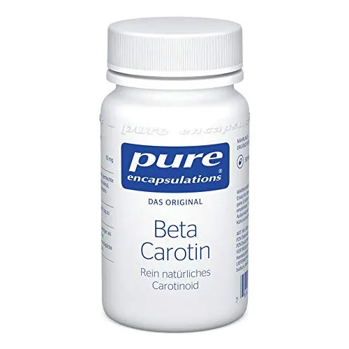 Pure Encapsulations Beta Carotin 90 ST - Nahrungsergänzungsmittel mit 15 mg Beta-Carotin pro Kapsel, frei von Laktose und Gluten, ideal für eine gesunde Ernährung.