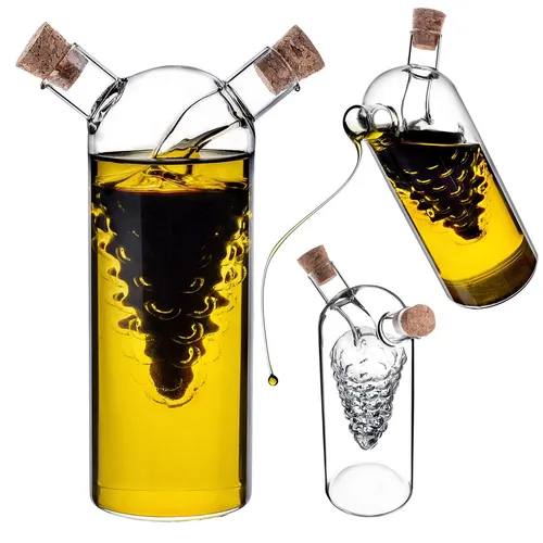 KADAX Flasche für Öl und Essig 300 ml + 50 ml