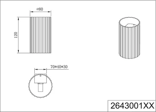 Wandleuchte Up Down Strahler grün Metall 1xG9 in grün von TRIO Leuchten