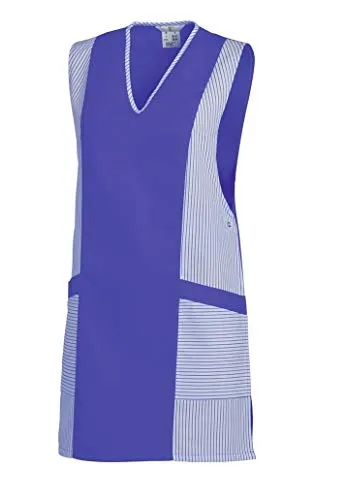 LEIBER Chasuble mit Knopfverschluss - Weiß/Blau, Größe I (36-42) - Arbeitskleidung & Uniformen, stylische Chasuble mit praktischem Knopfverschluss für einen professionellen Look.