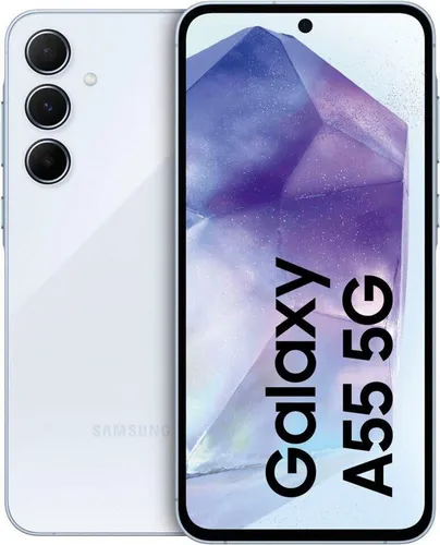 SAMSUNG Galaxy A55 5G Smartphone 128 GB Blau - Exynos 1480 Prozessor, 50 MP Kamera und 6,6 Zoll Super AMOLED Display für brillante Multimedia-Erlebnisse