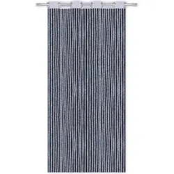 Arsvita Fadenvorhang Metall-Optik 140x250cm Stangendurchzug silber - hellgrau