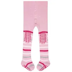 FALKE Strickstrumpfhose Multi Stripe (1 St) Vollplüsch-Strumpfhose rosa 62-68