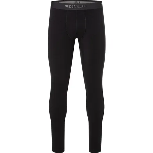 Super.Natural M ARCTIC230 Tight jet black (872) L - Herren Skitourenunterwäsche - Hochwertige Herren Skitourenunterwäsche mit Slim Fit, hergestellt aus 47% Merinowolle für optimalen Komfort und Wärme bei kaltem Wetter.