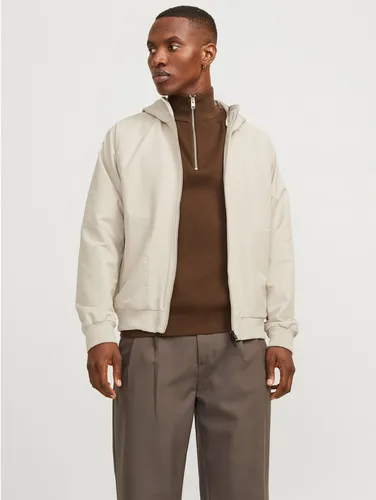 Jack & Jones Bomberjacke JJEPERFECT BOMBER NOOS mit Kapuze - Modische Bomberjacke von Jack & Jones, taillenbedeckend und mit elastischen Rippbündchen. Ideal für lässige Streetwear-Outfits und bietet durch die Stretch-Qualität hohen Tragekomfort.