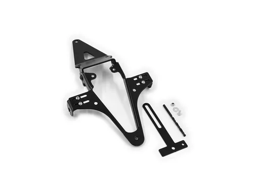 ZIEGER Kennzeichenhalter Basic für BMW R 1100 S (1998-2005) - Hochwertiger Kennzeichenhalter für BMW R 1100 S, schwarz pulverbeschichtet, witterungsbeständig und stufenlos verstellbar. Ideal für sportliche Optik ohne TÜV-Eintragung.