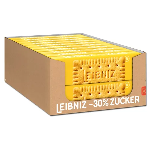 Bahlsen Leibniz Butterkeks -30% Zucker, 20 Packungen je 150g 9,88€/1kg