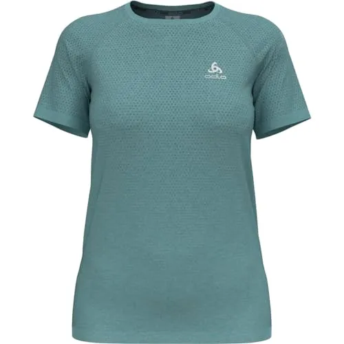 ODLO Laufshirt Damen Kurzarm Essential Seamless I Sport Shirt I Sport Oberteil I Fitness Shirt