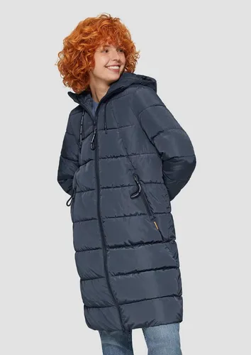 s.Oliver Damen 2150000 Jacke, 5883, XL - Funktionale Eleganz - Funktionsjacke mit Stehkragen, fixierter Kapuze und praktischen Reißverschlusstaschen, ideal für aktive Frauen, die Stil und Komfort schätzen.