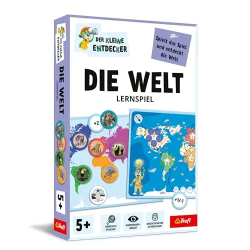 Trefl Die Welt – Kleiner Entdecker Lernspiel für Kinder ab 5 Jahren