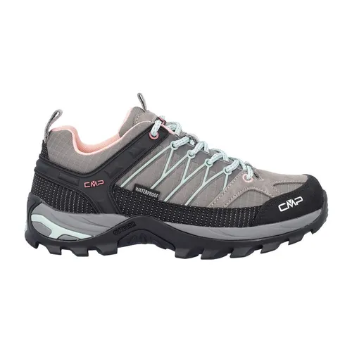 CMP Rigel Low WMN Trekking Shoe WP deserto-jade 37 - Wasserdichter Damen-Wanderschuh mit exzellenter CMP FullOn GRIP Sohle für optimalen Halt und Komfort, ideal für Outdoor-Abenteuer.