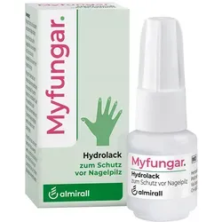 Myfungar Nagellack Lösung - Arzneimittel zur Unterstützung geschädigter Nägel, schützt mit einem unsichtbaren Film und fördert das natürliche Wachstum für gesunde und stabile Nägel.