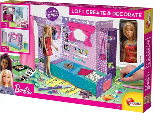 Gestalten und dekorieren Sie Barbies Wohnung