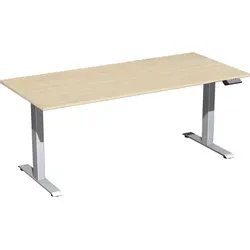 Geramöbel Schreibtisch Elevate Plus, elektrisch höhenverstellbar, 180 x 63-128 cm