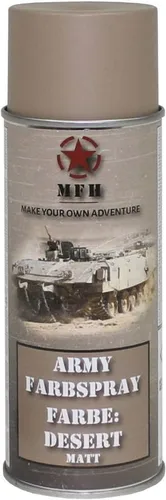 MFH Army Farbspray Desert RAL 1019 matt – Acryl Spraydose Modellbau NEU OVP