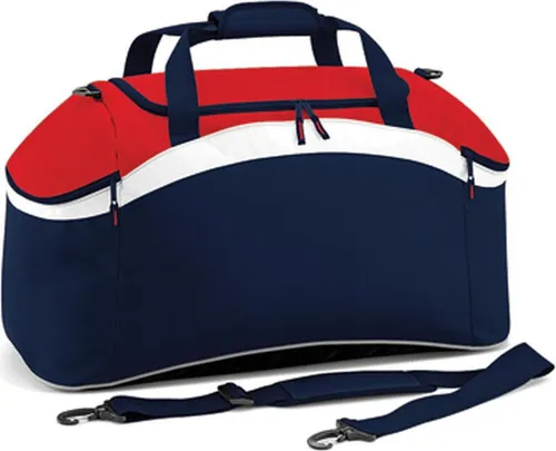 BagBase BG572 Teamwear Holdall Sporttasche - Reisetasche mit 54 Litern Volumen, abnehmbaren Schultergurt und reflektierenden Kontrasten für verbesserte Sichtbarkeit. Ideal für Sport und Reisen.