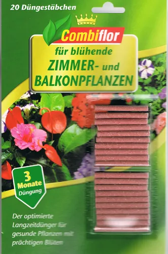 Combiflor Düngestäbchen blühende Zimmerpflanzen Balkonpflanzen Blumendünger 731