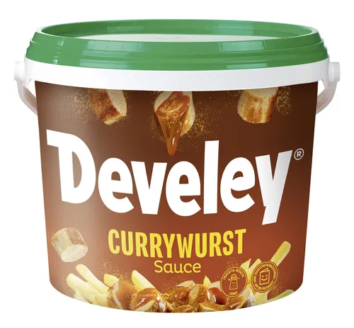 Develey Currywurstsauce 5 kg - Currysaucen, ideal für Grillpartys und Pommes, würzige Rezeptur für den perfekten Geschmack
