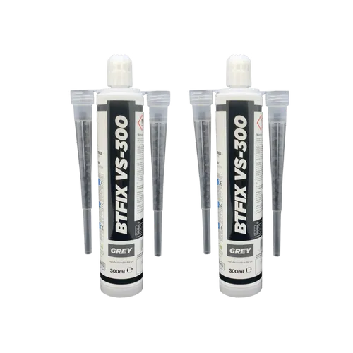 2x Verbundmörtel BTFIX VS300ml Styrolfrei Injektionsmörtel Klebemörtel 4 Mischer