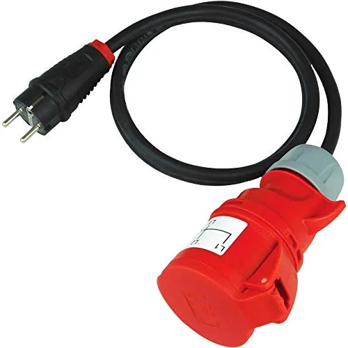 Produktbild NWP Messadapter Prüfadapter Schuko Stecker auf 32A CEE Kupplung 5-Polig für DGUV V3 VDE 0701/0702-1,5m Anschlussleitung