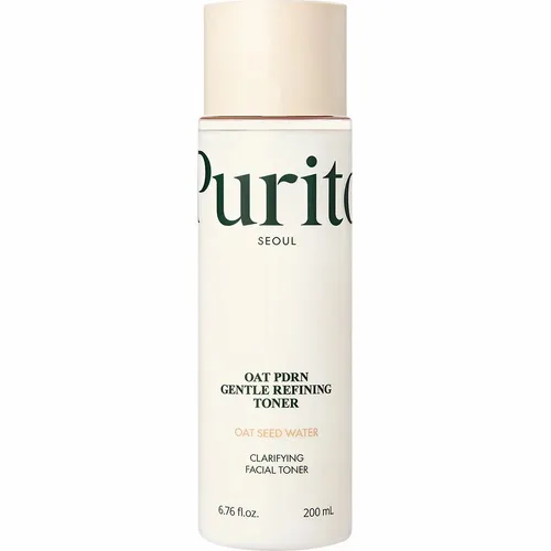 Purito Oat PDRN Gentle Refining Toner - Sanftes Gesichtswasser mit Haferwasser, das die Haut beruhigt und auf die Pflege vorbereitet. Ideal für empfindliche Haut, spendet Feuchtigkeit und unterstützt die Hautbarriere.