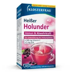 Klosterfrau Broncholind Heisser Holunder Granulat - Arzneimittel zur Unterstützung des Immunsystems mit Vitamin C und Zink, ideal für die kalte Jahreszeit.