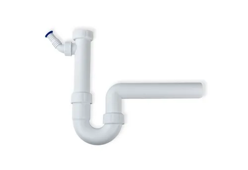 Haas Otto Siphon Haas Kunststoff Röhrensiphon DN50 x 1 1/2 Zoll Siphon Spülensiphon