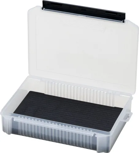 Meiho Slit Form Case SC-3020 NDDM - Kunstköderbox für Blinker & Spoons - Praktische Angelbox für Kunstköder, Maße: 255x190x60mm, mit klar geschlitztem Hartschaum für sicheren Halt der Haken und zuverlässigem Verschluss.