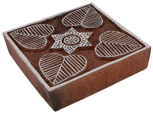Indischer Textilstempel, Holz Stoffdruckstempel, Blaudruck Stempel, Druck Model