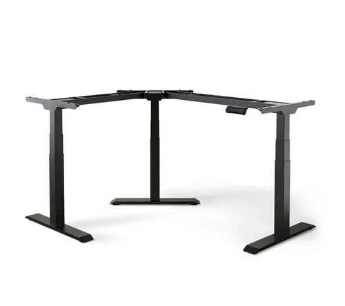 DESKSPACE Tischgestell Corner Elektrisch Höhenverstellbarer Eckschreibtisch Gestell (Gestell inklusive Bedieneinheit und Montagematerial), ergonomisches Steh-Sitz-System, programmierbare Höhen