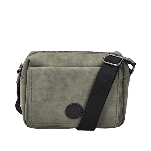 Rieker Damen Tasche H1455 - Damen-Schultertaschen mit praktischem Reißverschluss und leichtem Kunstleder – ideal für den Alltag.