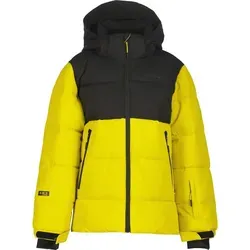 Icepeak Louin Winterjacke für Kinder – Gelb, Größen 176 - Superwarme Winterjacke für Kinder mit abnehmbarer Kapuze und Schneefang. Ideal für Skifahren und Winteraktivitäten. Hohe Wasserdichtigkeit und Atmungsaktivität sorgen für besten Komfort.