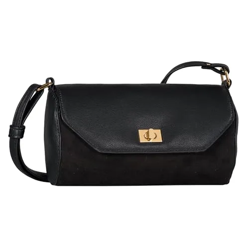 TOM TAILOR Umhängetasche Flap Bag Top Zip schwarz von Tom Tailor