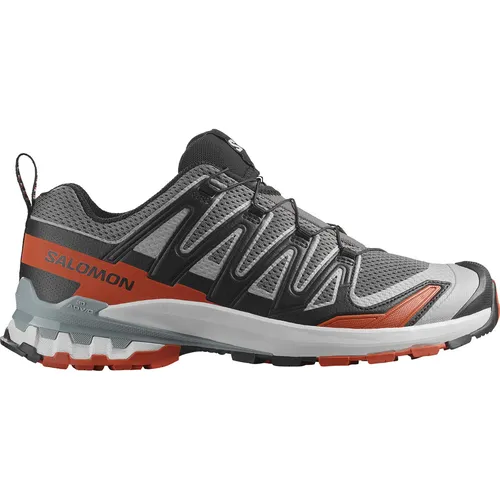 Salomon Herren XA Pro 3D V9 grau 46.0 - Vielseitiger Trailrunning-Schuh - Laufschuhe mit 3D Advanced ChassisTM für optimale Stabilität und Schutz. Die All Terrain Contagrip®-Außensohle sorgt für hervorragenden Grip auf jedem Untergrund.