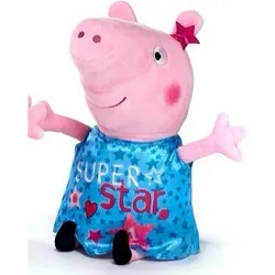 Peppa Pig blau Kuscheltier Peppa Wutz Plüschtier XXL 30 cm Stofftier Anime Kawaii Plush Stofftier Cute Plushie Halloween Weihnachten Geschenke fü...