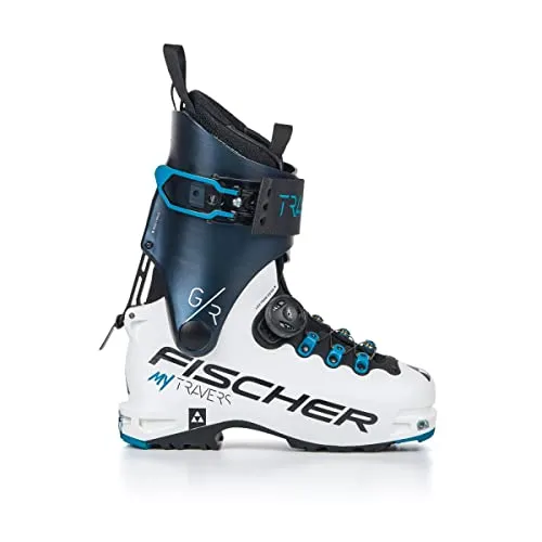 Fischer Damen My Travers GR Tourenstiefel, White-darkblue, 26,5 - Skischuhe mit herausragendem Komfort und Flexibilität, ideal für Tourenliebhaberinnen und perfekt für unvergessliche Abenteuer im Schnee.