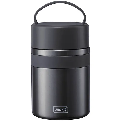 Lurch 240844 Thermo-Speisebehälter aus Edelstahl - Thermobehälter mit patentierter Doppelwand-Vakuum-Isolation, hält Speisen und Getränke lange heiß oder kühl. Ideal für unterwegs, einfach zu portionieren und zu reinigen.