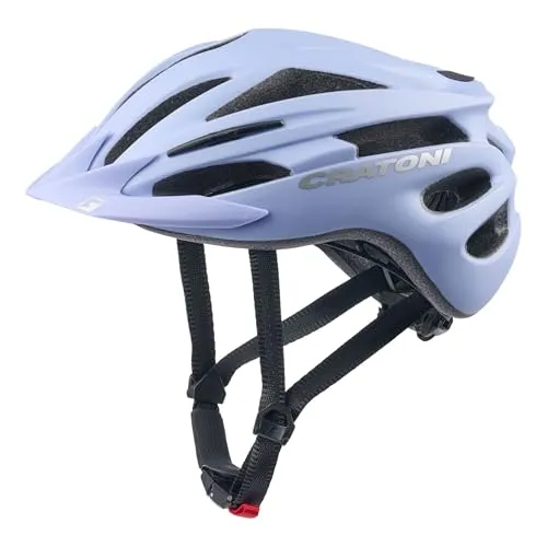 Cratoni Pacer Fahrradhelm - Leichter Allroundhelm für Familien (Lavender, S-M 54-58 cm) - Der Cratoni Pacer bietet optimalen Komfort mit 20 Ventilationsöffnungen und antibakteriellen Polstern. Reflektoren erhöhen die Sichtbarkeit, ideal für sichere Touren in der Stadt.