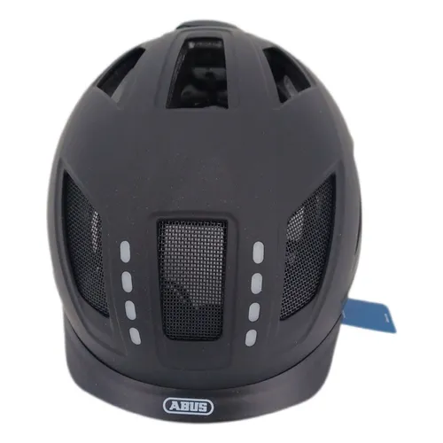 ABUS Hyban 2.0 LED Fahrradhelm - Fahrradhelm mit robustem ABS-Material und 360° Sichtbarkeit durch aufladbares LED-Licht, ideal für Stadtverkehr und Pendler.