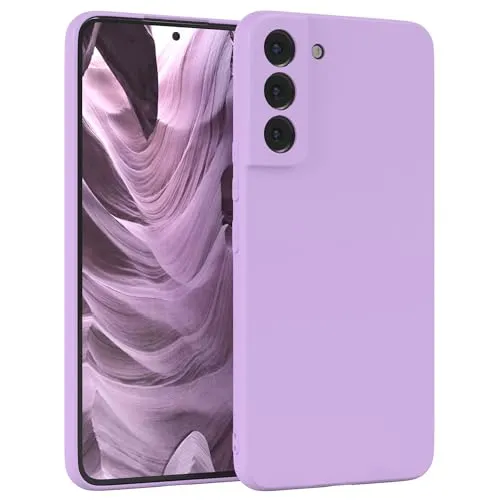 EAZY CASE - Silikonhülle für Samsung Galaxy S22 Plus 5G Hülle Silikon Case Lila weich stoßfeste Handyhülle Galaxy S22 Plus 5G Schutzhülle mit Kameraschutz Dünn Premium Schutz Cover TPU Bumper Violett