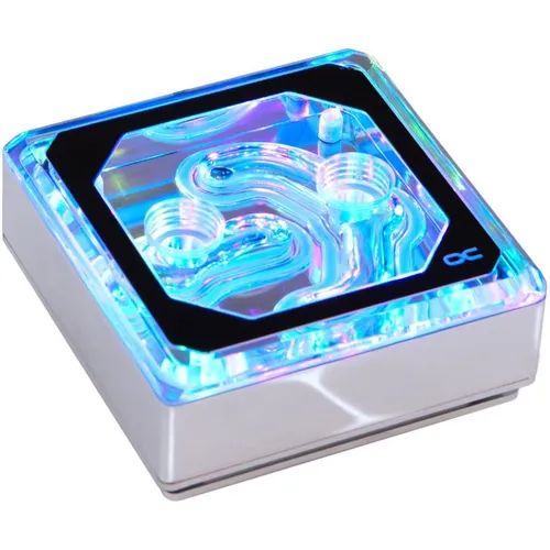 Alphacool Eisblock XPX Aurora Edge - Acryl Chrome Digital RGB - Wasserkühlung Zubehör mit beeindruckendem Digital RGB, sorgt für optimale Kühlung und stylisches Design in deinem PC.