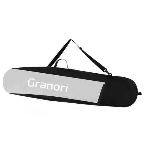 Granori Snowboardtasche 2-in-1 für Snowboards bis 150 cm - Praktische Snowboardtasche mit Platz für Helm und Schuhe. Robuster Stoff, verstellbare Trageoptionen und abschließbarer Reißverschluss für optimalen Schutz und Komfort.