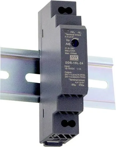 MEAN WELL DDR-15G-5 Hutschienen-DC/DC-Wandler (DIN-Rail) 5 V/DC 3A 15W Anzahl Ausgänge:1 x Inhalt 1St.