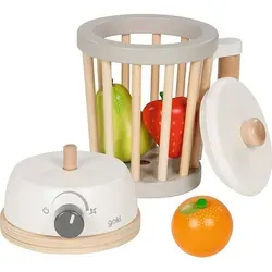 goki 51505 Standmixer Spielset - Kaufläden & Zubehör, fördert kreatives Spielen mit Klett-Obst für realistische Interaktionen und nachhaltigen Spielspaß.