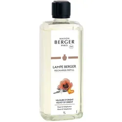MAISON BERGER Refill Lampe Berger Velours d'Orient - 1l - Duftlampe Nachfüllung für 40 Stunden Diffusion, schafft eine sinnliche Atmosphäre mit betörenden Noten von Kaffeeblüte und Vanille. Gebrauchsfertig und einfach in der Anwendung.