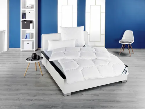 fan Vierjahreszeiten-Steppbett Kansas 240x220 cm - Bettdecken für alle Jahreszeiten, kuschelig und atmungsaktiv mit hochwertiger Polyester-Füllung für optimalen Schlafkomfort.