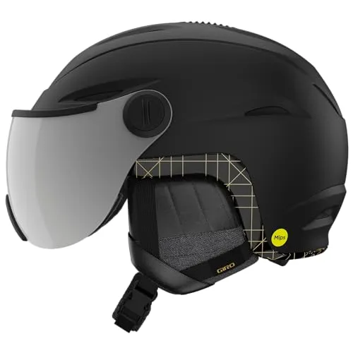 Giro Essence MIPS Matte Black Silver Flash M - Skihelm mit MIPS-Technologie für optimalen Schutz, In-Mold Konstruktion und Thermostat Control für beste Belüftung, ideal für Wintersportler