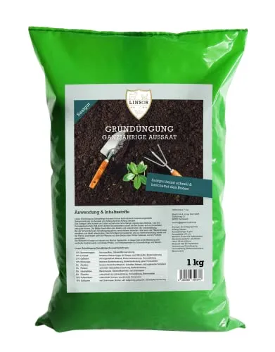 Linsor Gründüngung Ganzjährig, schnellgrüne heimische Gründünger Mischung, 1kg für 200m²