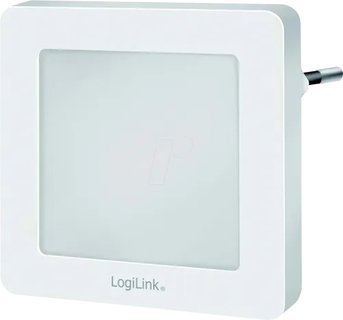 LogiLink LED013 LED-Nachtlicht mit Dämmerungssensor - Kinderlampen mit warmweißem Licht, ideal für Orientierung im Dunkeln. Der Dämmerungssensor aktiviert das Licht automatisch bei Dunkelheit, perfekt für Schlafzimmer und Flure.
