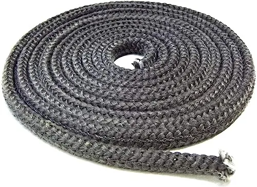 Kamindichtung 3m, ø 10x6mm Stegdichtung Flachdichtung Dichtband NICHT selbstklebend für Scheiben-Dichtung. Passend für verschiedene Justus Kamin Modelle